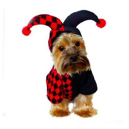 Halloween Funny Clown Pet Dog Cat Costume - Pets Crazy Shops