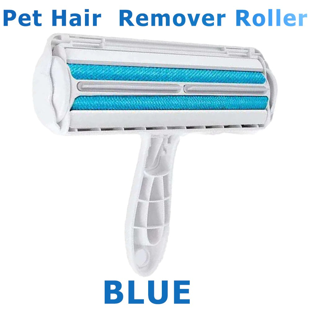 Pet Hair Roller Remover Lint Brush 2-Way Dog Cat Comb Tool Convenient Cleaning Dog Cat Fur Brush Base Home Furniture Sofa Clothe - Pets Crazy Shops