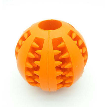 Pet Slow Feeder Dog Toy Cute Funny Rubber Dog Ball Toy - Pets Crazy Shops