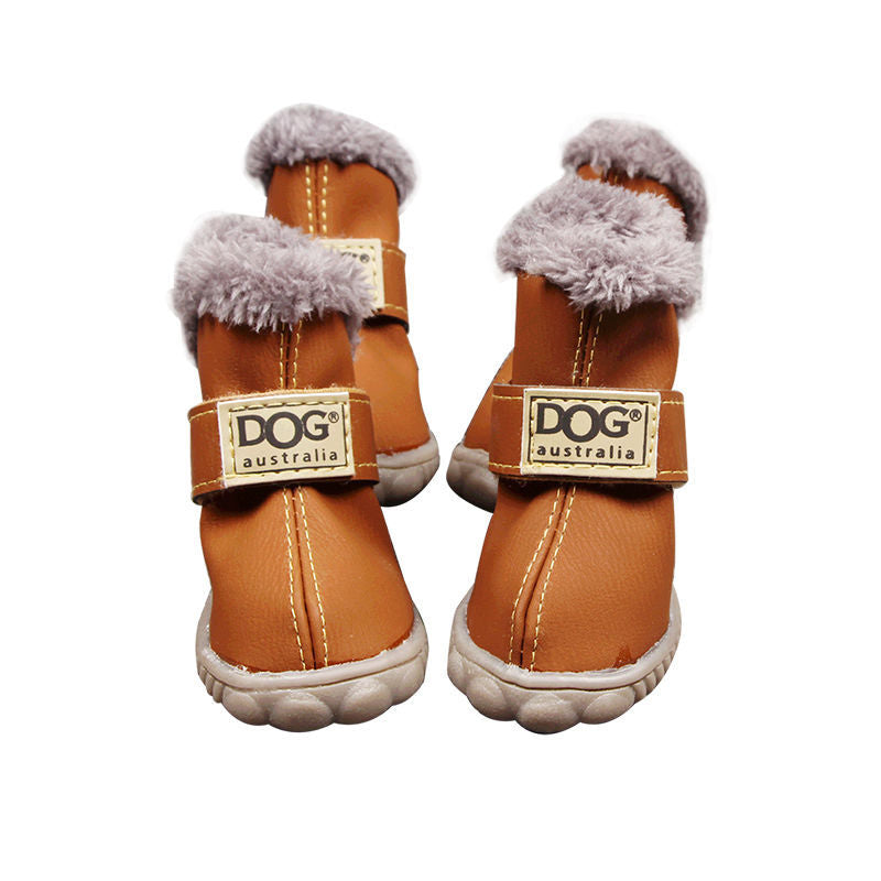 Dog Thick Snow Boots Keep Warm Teddy Autumn And Winter VIP Shoes - Pets Crazy Shops