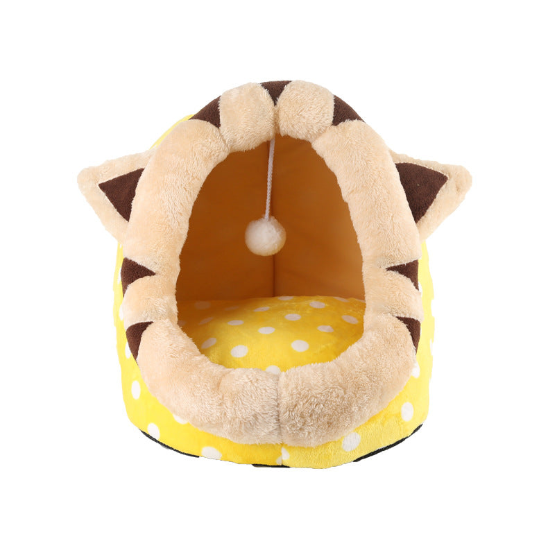 Cat Bed Indoor Soft Cats Houses Warm Cozy Cushion Bag Small Dog Removable Washable Tent Pet House Cat's Basket Pets Mat Supplies - Pets Crazy Shops