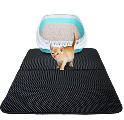 Waterproof Pet Cat Litter Mat EVA Double Layer Cat Litter Trapping Pet Litter Cat Mat Clean Pad Products For Cats Accessories - Pets Crazy Shops