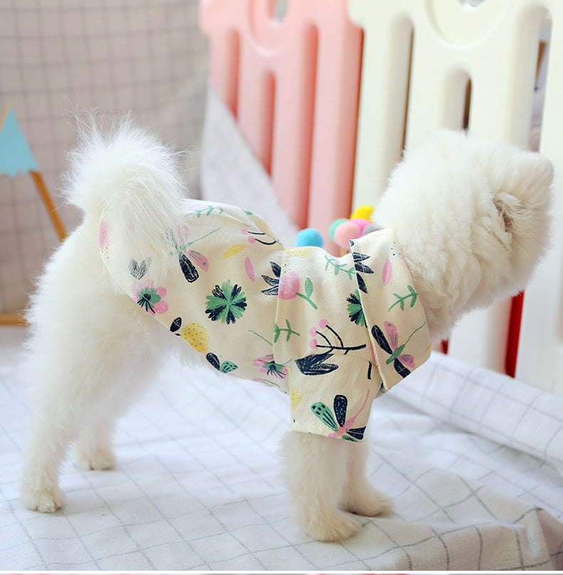 Small dog than the bear pomei thin summer cute shirt - Pets Crazy Shops