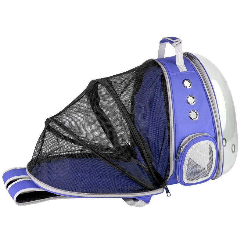 Portable Pet Puppy Backpack Carrier Bubble, New Space Capsule Design 360 Degree Sightseeing Rabbit Rucksack Handbag - Pets Crazy Shops