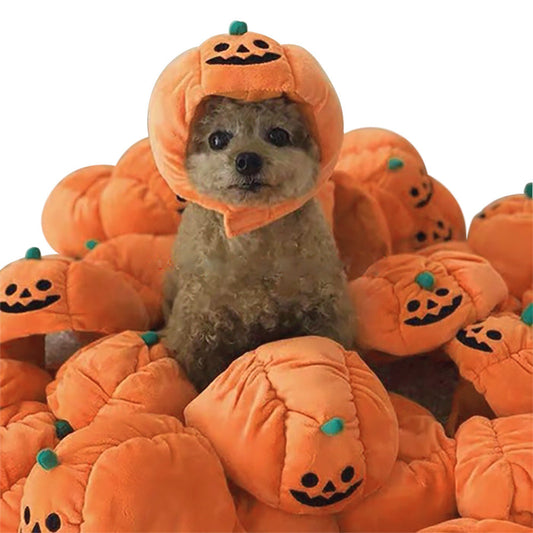 Cute Pet Hat Halloween Pumpkin Pet Dog Cat Hat Dress Up Headdress Small Dog Cat Cosplay Costume Decorative Hat Pet Accessoires  -  - Pets Crazy Shops -