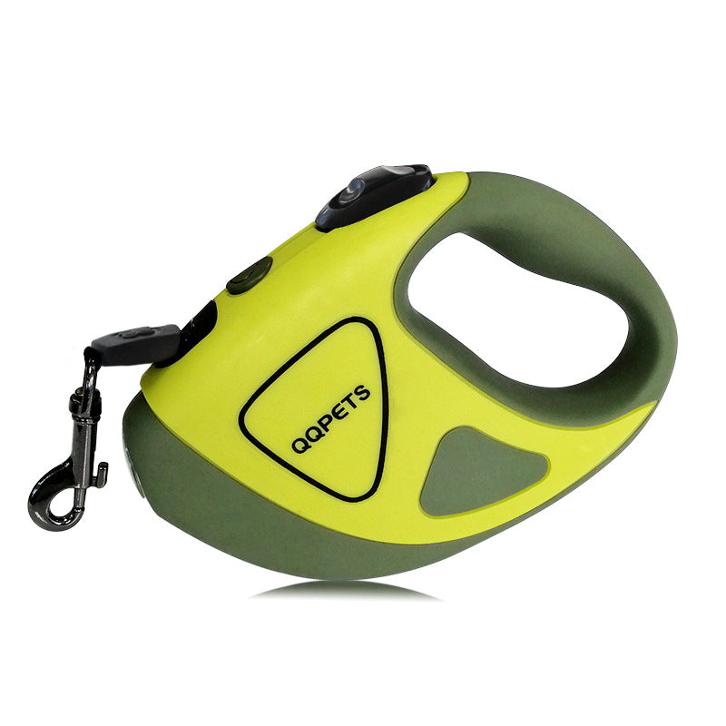 Pet Dog Automatic Retractable Fiber Leash Night Safety LED Shining Automatic Stretching Dog Hand Holding Rope Pet Supplies - Pets Crazy Shops
