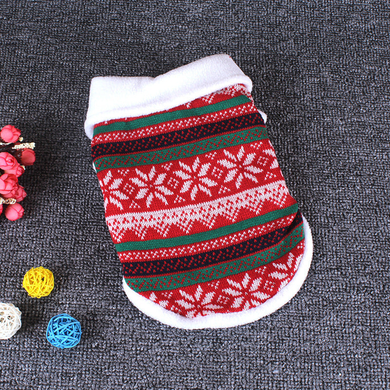Dog Christmas Fall Winter Cotton Sweater - Pets Crazy Shops