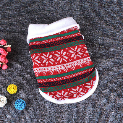Dog Christmas Fall Winter Cotton Sweater - Pets Crazy Shops