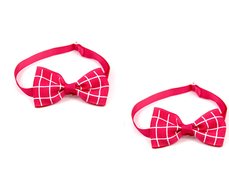 Plaid Pet Tie Cat Dog Scarf Accessories Pet Accessories - Pets Crazy Shops