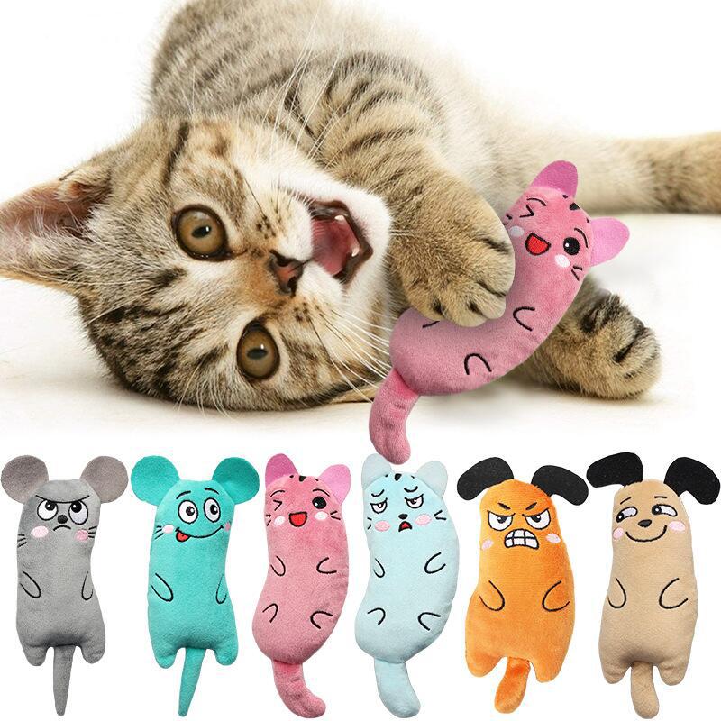 Cat Pet Plush Embroidered Mint Toys - Pets Crazy Shops