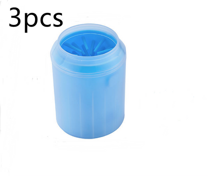 Pet Paw Cleaner Cleaning Kit Cup Soft Brush Can - Pets Crazy Shops