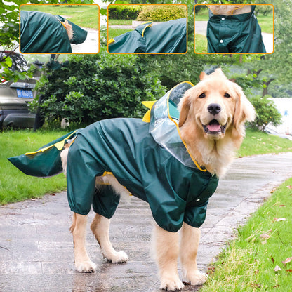 Raincoat All-inclusive Four-legged Pet Transformation Suit - Pets Crazy Shops