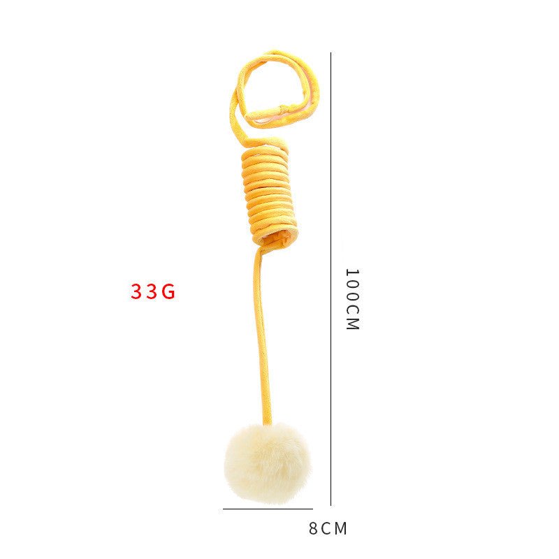 Cat Toy Self-Hi Sucker Spring Rabbit Hair Ball Interactive Play Pet Supplies Interactive Toys - Pets Crazy Shops