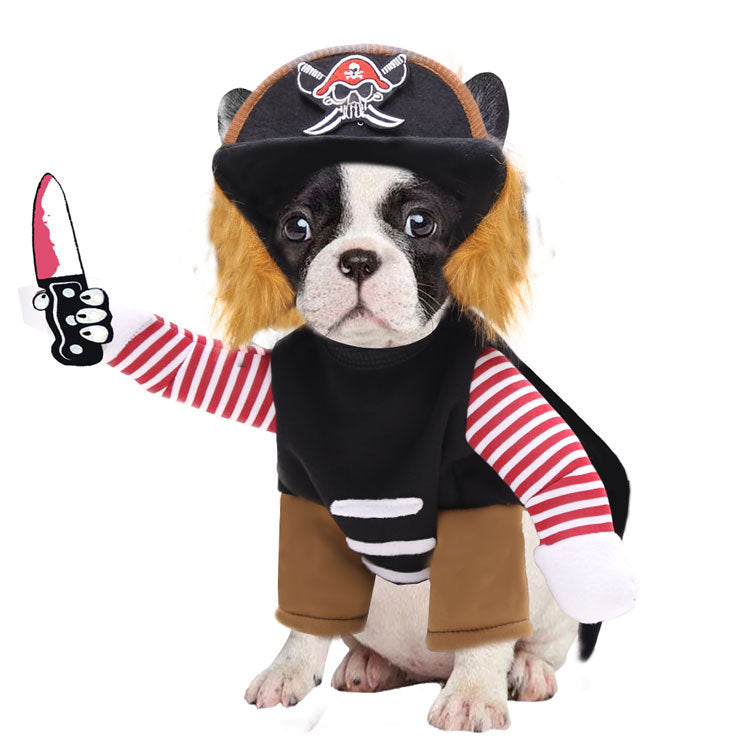Pirates Turned Into Weird Pet Dogs Cats Halloween Day Costumes - Pets Crazy Shops