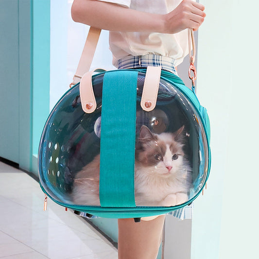Double Fish Transparent Dog Bag Puppy Cat Cane Backpack Accessory Things Accessoires Bag Products Small Cage Pet Animal Seat Bed Double Fish Transparent Dog Bag Puppy Cat Cane Backpack Access - Pets Crazy Shops