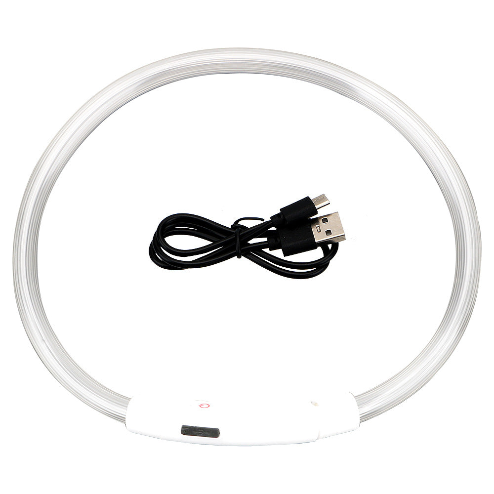 USB Rechargeable Pet Luminous Collar Three Flashing Modes - Pets Crazy Shops