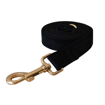 Black Flannel Gold Buckle Dog Harness Pet Supplies Pet Chest Harness - Pets Crazy Shops