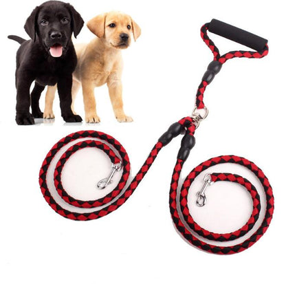 Double-Ended Traction Rope For Walking The Dog Hand-Double-Ended Traction Rope One Plus Two Leash Collar Pet Supplies Dog Collar - Pets Crazy Shops