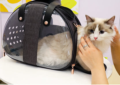 Double Fish Transparent Dog Bag Puppy Cat Cane Backpack Accessory Things Accessoires Bag Products Small Cage Pet Animal Seat Bed Double Fish Transparent Dog Bag Puppy Cat Cane Backpack Access - Pets Crazy Shops