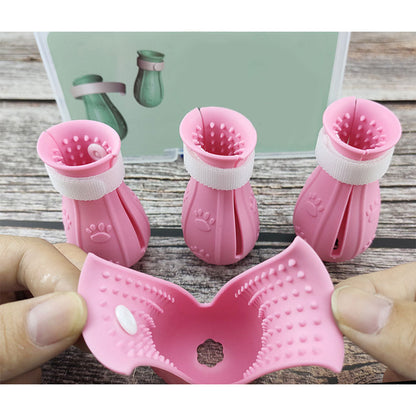 Adjustable Cat Foot Claw Cover Anti-Scratch Prickly Nail Glove Cat Boots For Cats Only, Anti-Scratch Cat Feet Claw Covers Adjustable Prickly Anti-Off Shoes Nail Glove - Pets Crazy Shops