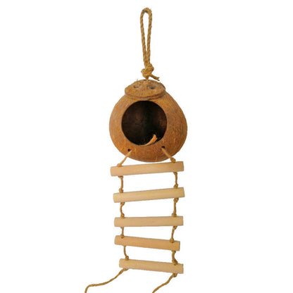 Natural coconut shell bird nest - Pets Crazy Shops