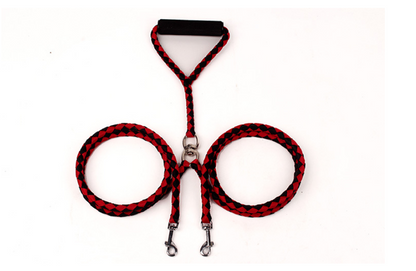 Pet Hand-knitted Traction Wear-resistant Dog Leash Double-ended Hand-knitted Braided Rope Outdoor Dog Leash - Pets Crazy Shops