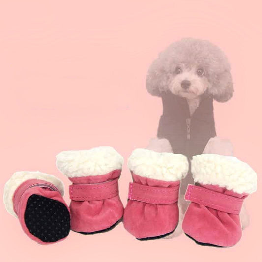 Waterproof Winter Dog Boots Socks Pet Dog Shoes Anti-slip Puppy Cat Rain Snow Booties Footwear For Small Dogs - Pets Crazy Shops