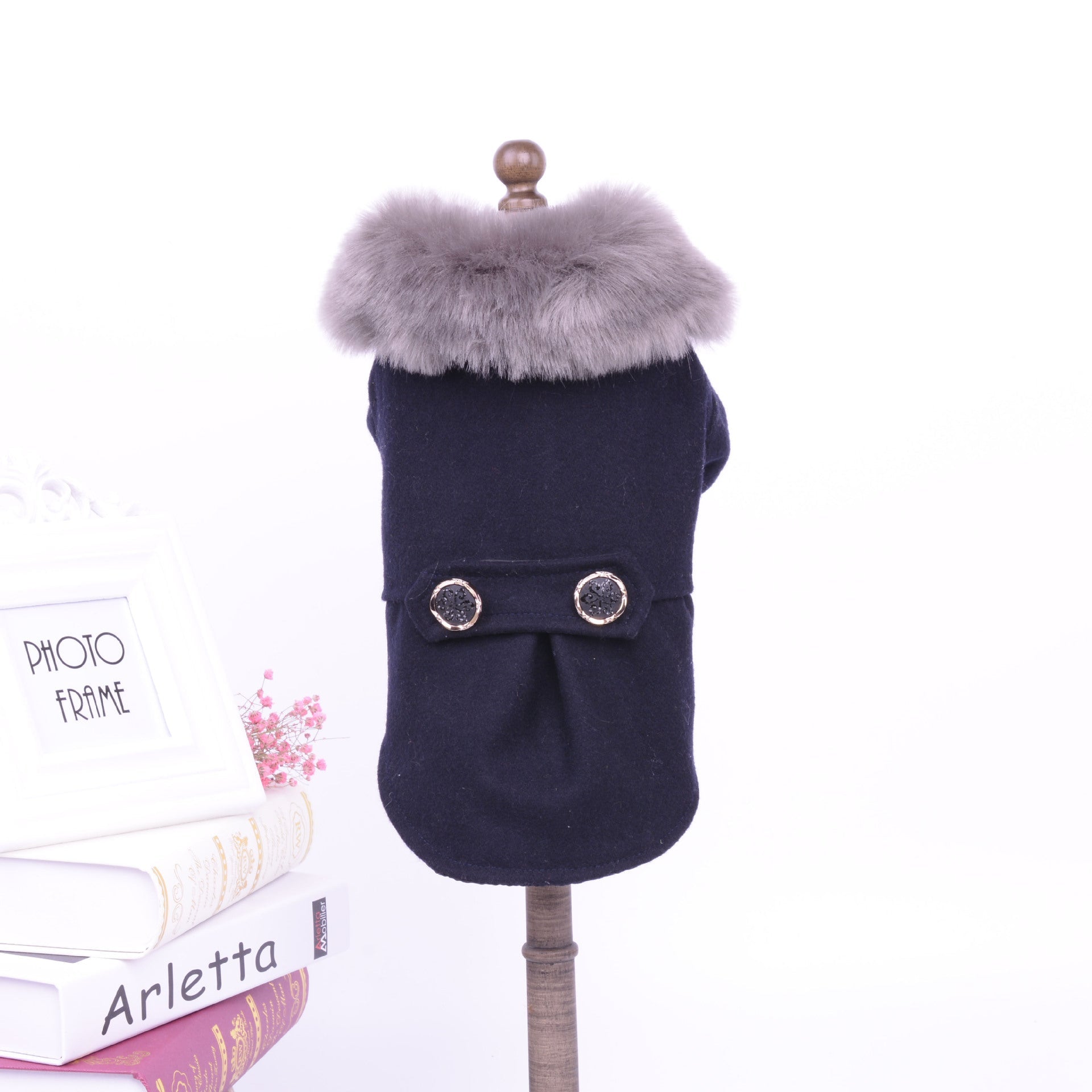 Pet Products Bipedal Solid Color Dog Autumn Winter Coat - Pets Crazy Shops