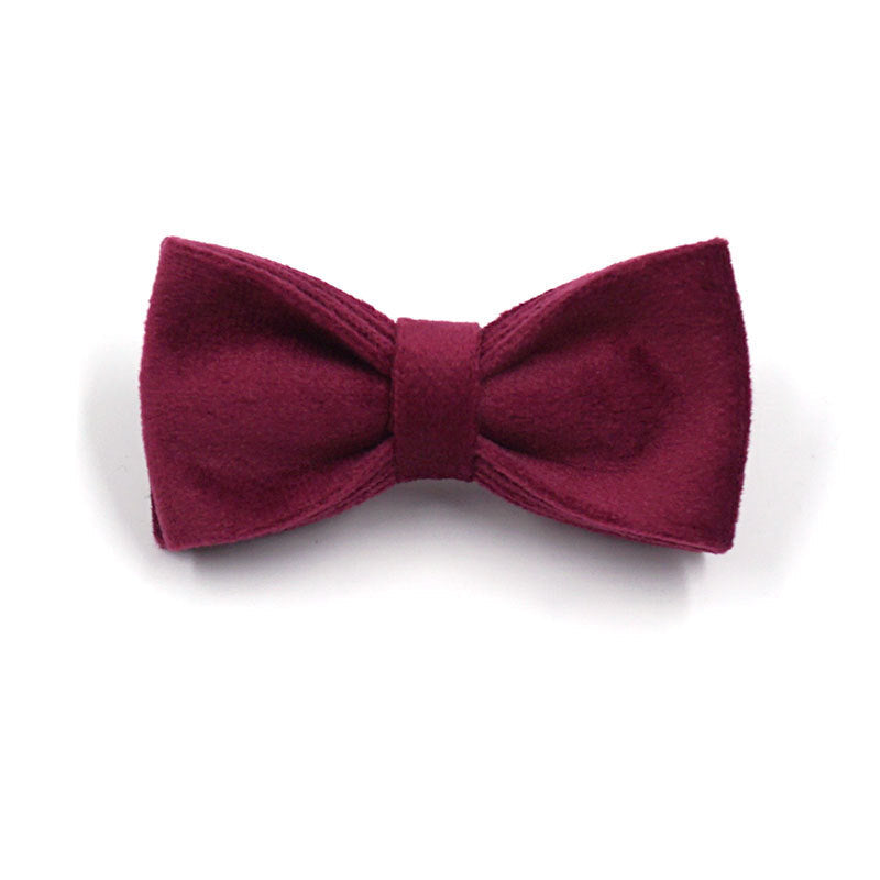 Soft Burgundy Velvet Pet Collar Dog Collar - Pets Crazy Shops