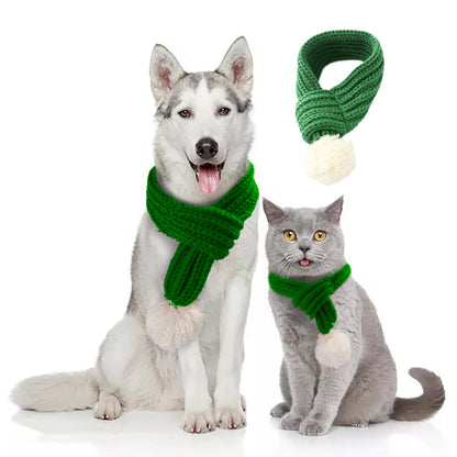Pet christmas wool scarf - Pets Crazy Shops