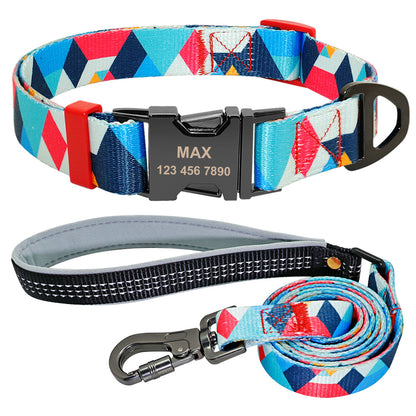 Dog tag lettering dog collar - Pets Crazy Shops