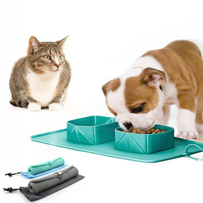 Pet Bowl Silicone Folding Pet Bowl - Pets Crazy Shops
