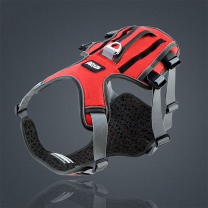 Reflective And Breathable Pet Chest Harness Vest Type Traction Rope - Pets Crazy Shops