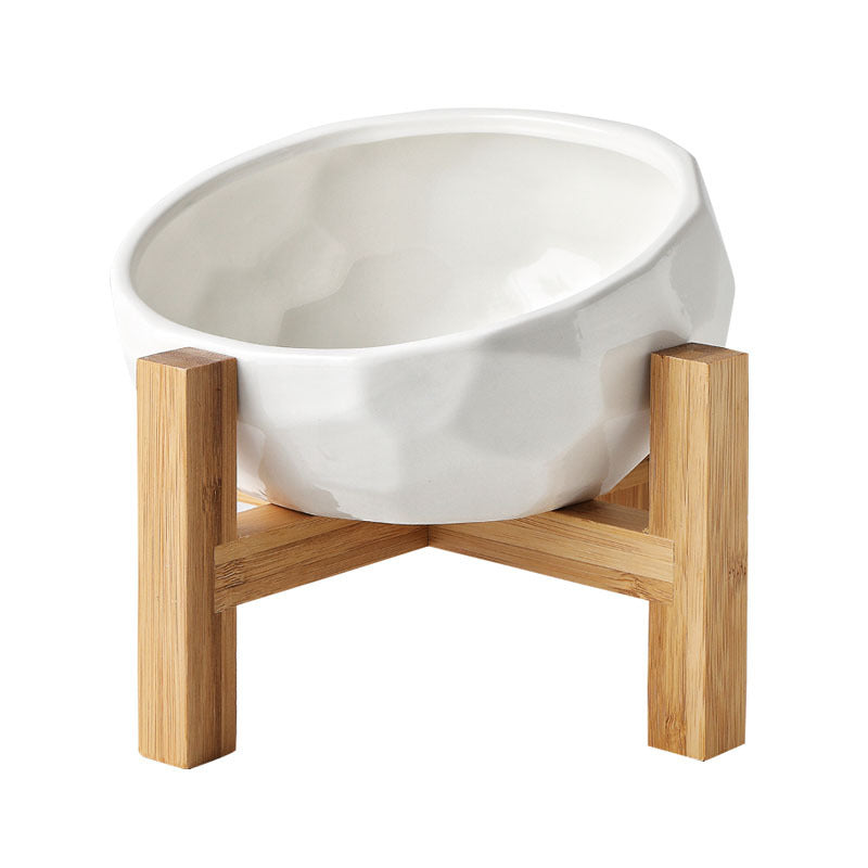 Pet bowl oblique mouth cat bowl food bowl dog bowl method bucket food bowl - Pets Crazy Shops