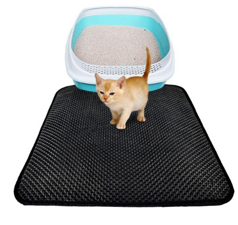 Double Layer Litter Cat Bed Pads Pet Cat Litter Mat Trapping Pets Litter Box Mat Pet Product Bed For Cats House Clean Mat - Pets Crazy Shops