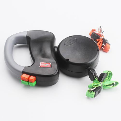 Retractable Dual Pet Dog Walking Leash - Pets Crazy Shops