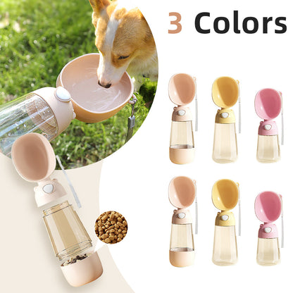Portable Dog Water Bottle Food And Water Container For Pet Pets Feeder Bowl Outdoor Travel Drinking Bowls Water Dispenser - Pets Crazy Shops