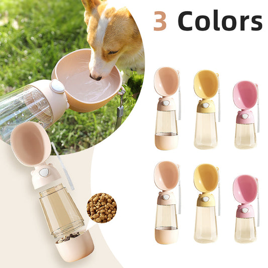 Portable Dog Water Bottle Food And Water Container For Pet Pets Feeder Bowl Outdoor Travel Drinking Bowls Water Dispenser  -  - Pets Crazy Shops -