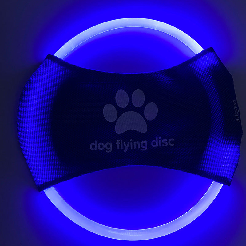 Dog Flying Discs Light Glowing LED LuminousTrainning Interactive Toys Game Flying Discs Dog Toy Pet Dog Accessories Pet Products - Pets Crazy Shops