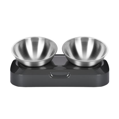 Pet Stainless Steel Bowl Pet Double Night - Pets Crazy Shops