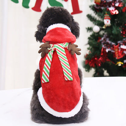 Christmas Poppy Dog Costume Santa Elk Winter Cute Christmas Tree Lovely Deer Sweater - Pets Crazy Shops
