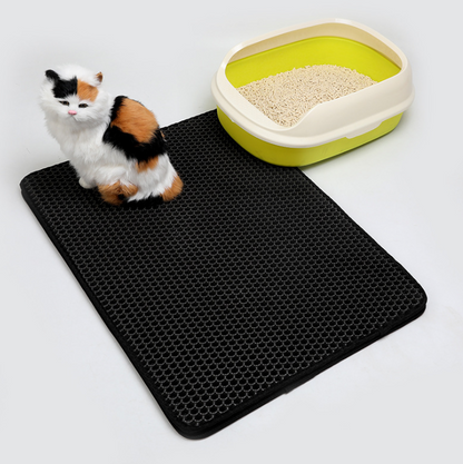 Pet Cat Litter Mat Pet Supplies EVA Double Cat Litter Mat - Pets Crazy Shops