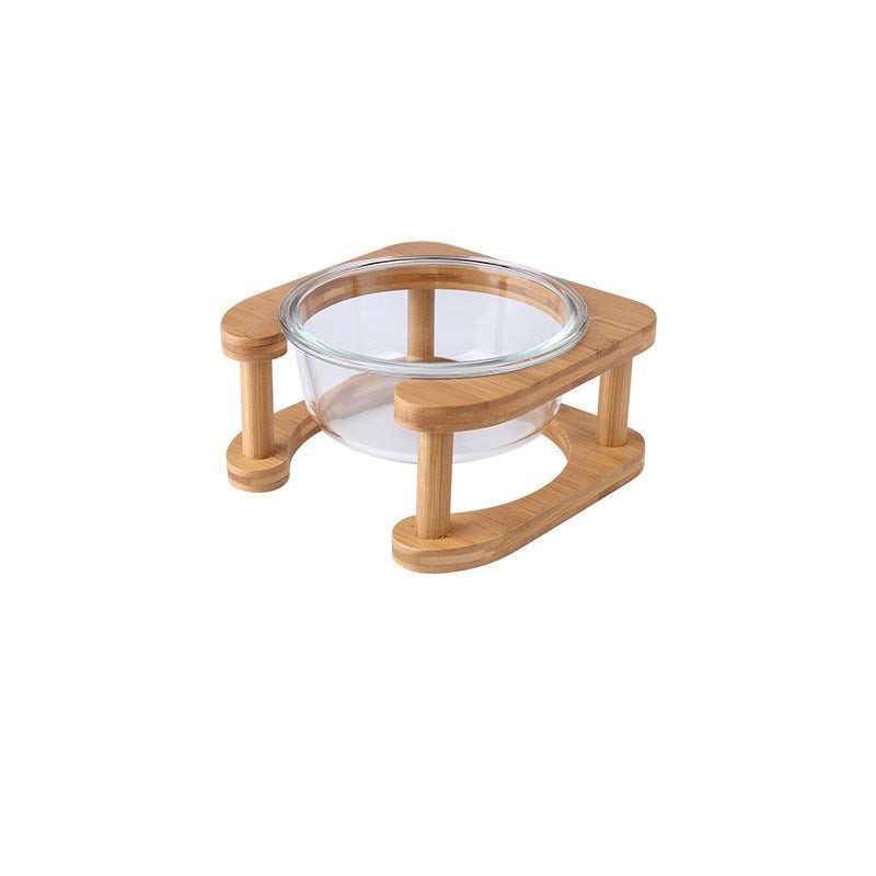 Glass cat bowl cat food bowl cat food bowl - Pets Crazy Shops