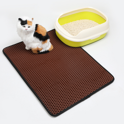 Pet Cat Litter Mat Pet Supplies EVA Double Cat Litter Mat - Pets Crazy Shops