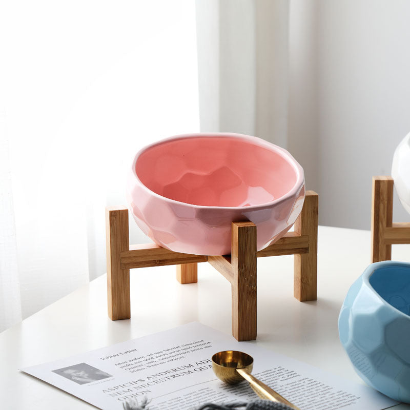 Pet bowl oblique mouth cat bowl food bowl dog bowl method bucket food bowl - Pets Crazy Shops