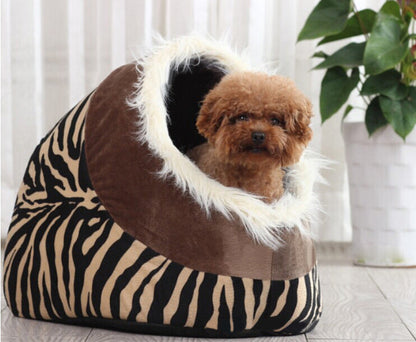 Leopard kennel cat litter cat house dog house dog bed cat bed pet bed supplies - Pets Crazy Shops