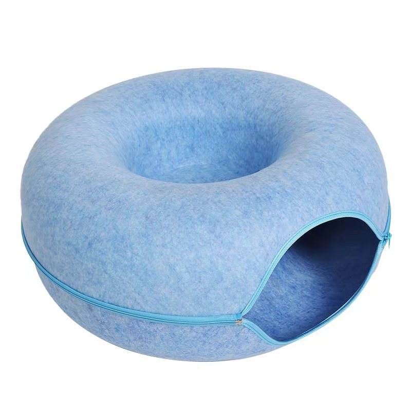 Four Seasons Available Cat Round Felt Pet Nest - Pets Crazy Shops
