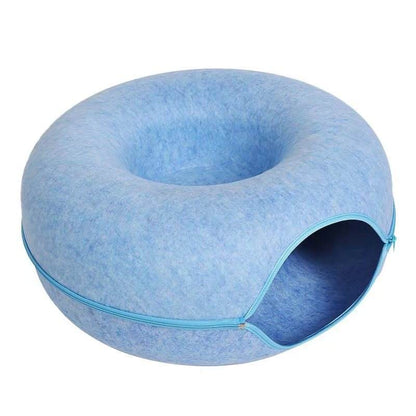 Four Seasons Available Cat Round Felt Pet Nest - Pets Crazy Shops