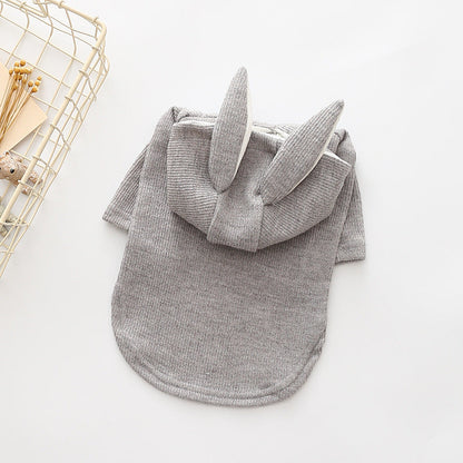Small dog knitted sweater rabbit ears costume - Pets Crazy Shops