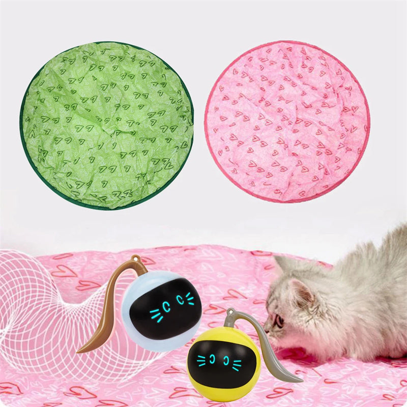 Automatic Funny Cat Toys Electric Motion Undercover Moving Bouncing Rolling Ball Interactive Toy For Indoor Cat Kitty Pet Toy - Pets Crazy Shops
